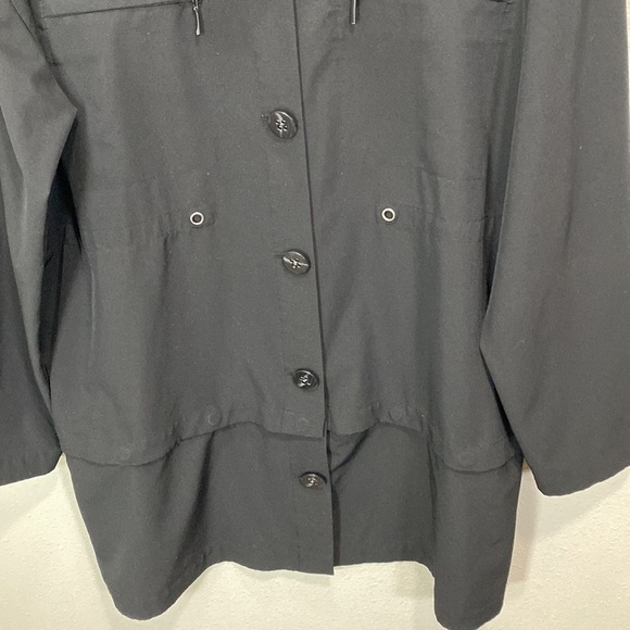 Soft Surroundings Go Lively Convertible Button Front Jacket  Black - Picture 4 of 9